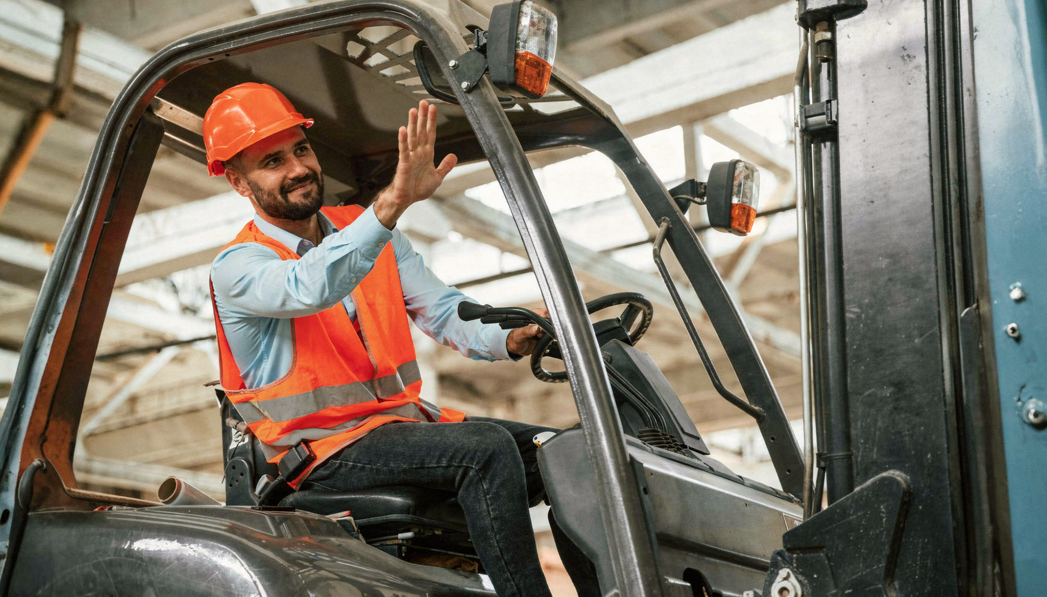 Operaci&oacute;n de gr&uacute;a horquilla